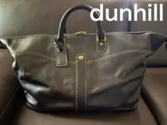 dunhill ボストンバッグ 黒 ダンヒル オールレザー大容量ブラック