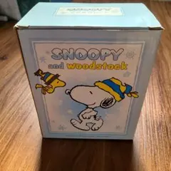 スヌーピーとウッドストック 陶器製マグカップ