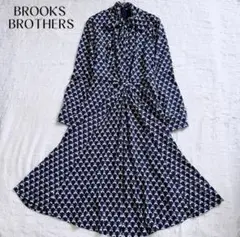 【ブルックスブラザーズ】美品✨ボウタイ ストレッチ ワンピース ジャージ生地