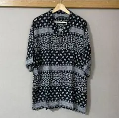 ペイズリーシャツ XL 韓国　ヒップホップ　y2k 民族