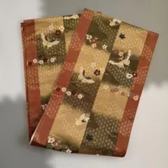 袋帯 蝶 桜 紅葉 市松模様 袋帯