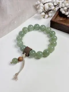 純天然和田玉 ネフライト 晴水 高品質 ブレスレット - メルカリ