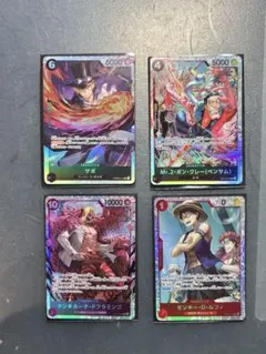 サボ　ドフラミンゴ　ルフィ　ベンサム　SR４枚