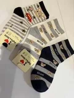 新品 I love Papa & Mama ベビー靴下 3足セット