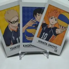 ハイキュー！のキャラポトレの日向、影山、月島