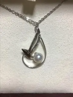 パール ネックレス シルバー　ミキモト　美品のサムネイル