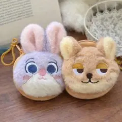 ズートピア キーホルダー コインケース ぬいぐるみチャーム