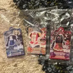 アイカツ だれでもアイドル活動 アクリルチャーム3 藤堂ユリカ 紫吹蘭 おとめ