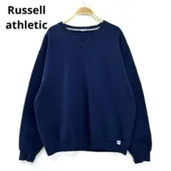 Russell ラッセルアスレチック 無地スウェット トレーナー ネイビーS67