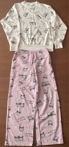 モモンガ×クロミトレーナーズボン上下セット