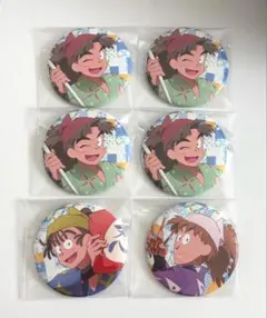 忍たま乱太郎 みんなで商いの段 缶バッジ 竹谷八左ヱ門 尾浜勘右衛門 鉢屋三郎