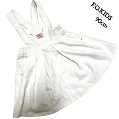 【F.O.KIDS】エフオーキッズ　ジャンバースカート　サロペット　レース　90のサムネイル