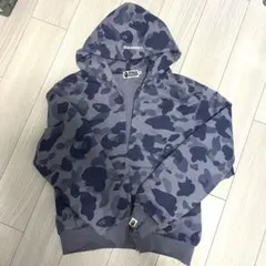 00s A BATHING APE イエロー チェック柄 ダブルジップ パーカー - メルカリ