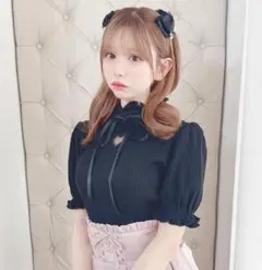 キャンディーストリッパー シェル ブラウス マリン AMOさん着用 人気
