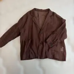 LOWRYS FARMシアー テーラードジャケット ブラウンのサムネイル