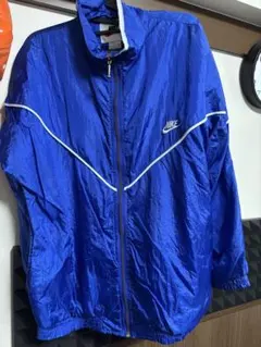 Nike ナイロンジャケット 青 古着