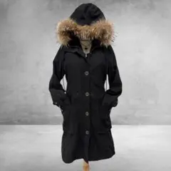 平成ギャル y2k モッズコート ロング丈 リアルファー フェアリーグランジ