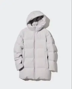 UNIQLOユニクロ シームレスダウンショートコート　ライトグレー XLのサムネイル