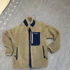 Columbia フリースジャケット Sサイズ ベージュ/ネイビー