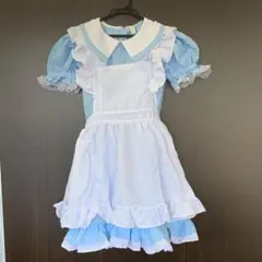 【新品未使用】 C-095 メイド服 水色 コスプレ 衣装セット XLサイズ