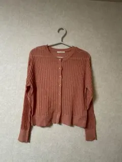 エヘカソポ　カーディガン　ピンク