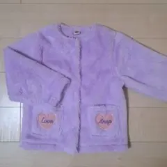 ANAP KIDS L ラベンダー フリースジャケット ハートポケット