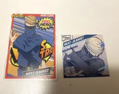 ヒロアカ　ベストジーニスト　原画展　スクエアステッカー　ヒーローズチップ