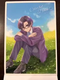 カラフルピーチ　クリアポスター3　「もふ」