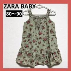【新品タグ付】ZARA BABY 花柄 チュニック ワンピース 80〜90