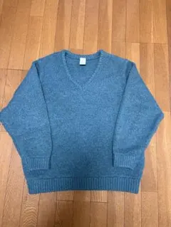 Casper John ウール混Vネックニット