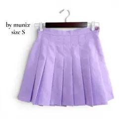 by muni:r プリーツミニスカート S ラベンダー 推し活のサムネイル