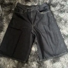 GU デニムハーフパンツ インディゴ Mサイズのサムネイル