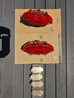 値下げ交渉あり！白塗装済み！ bnr32 フロントブレーキ一式 日産車流用