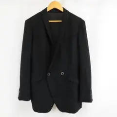 美品 the Sakaki ウール ダブル テーラード ジャケット 黒 メンズのサムネイル