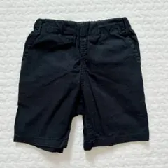 ハーフパンツ　綿100% 100cm ブラック