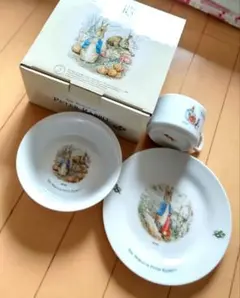 ピーターラビット テーブルウェア(カップ＆ボウル＆プレート) 12点 KFC ピーターラビット テーブルウェア(カップ＆ボウル＆プレート) 12