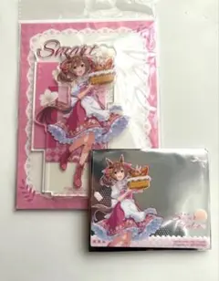ウマ娘 上海コラボカフェ SD缶バッジ スマートファルコン クリアカード