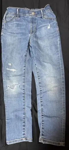 UNIQLO キッズ　ダメージ加工 長ズボン　デニム　ユニクロ