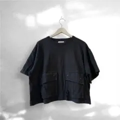 BEAMS BOY カナディアン ポケットTシャツ カットソー ブラックのサムネイル