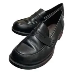 やさしい靴工房 Les Belles コインローファー 24.5㎝ 黒 幅広