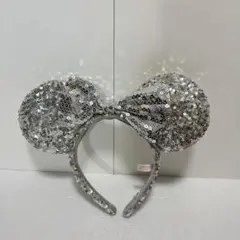 ディズニー　ミニー　カチューシャ　シルバー