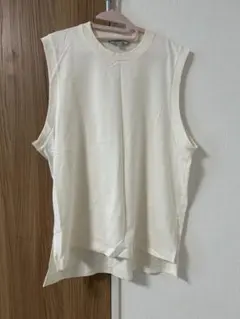 mame kurogouchi ノースリーブ Tシャツ Mサイズ アイボリー