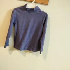 ☺︎UNIQLO 紫色リブ編みタートルネック長袖☺︎