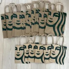 Starbucks ショップ袋 ショッパー 中20枚 小6枚 ギフトタグ20枚のサムネイル