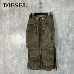 DIESEL O-MIRTA ジップディティール ロングスカート 23