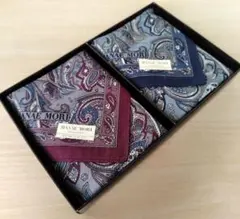 HANAE MORI ハンカチ 2枚セット ペイズリー柄
