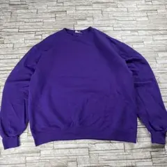 Champion スウェット 無地 パープル ノームコア プレーン