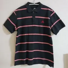 adidas アディダス ポロシャツ メンズ 半袖 ボーダー Mサイズ