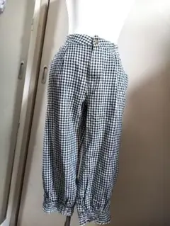 ギンガムチェック カジュアルパンツ