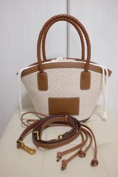 STACCATO スタッカート　リネンドローストハンドバッグのサムネイル